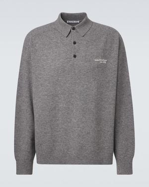 Acne Studios Polopullover Aus Wolle - Grau