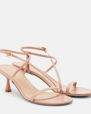 Gianvito Rossi Ascent Leather Sandals - Pink