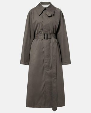 Phoebe Philo Cotton Twill Trench Coat - Grey