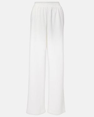 Wardrobe NYC Jersey Wide-Leg Trousers - White
