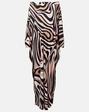 PUCCI Marmo Printed Off-Shoulder Beach Cover-Up - Black
