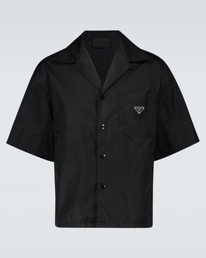 Prada Re-Nylon Short-Sleeved Shirt - Black