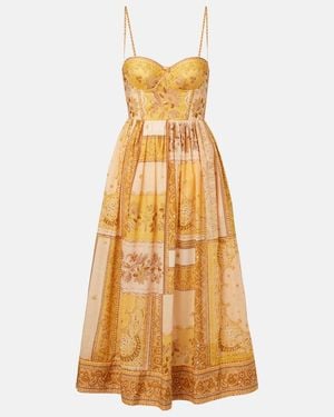 Zimmermann Lucky Corset Dress - Yellow