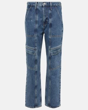 Agolde Cooper Denim Cargo Pants - Blue