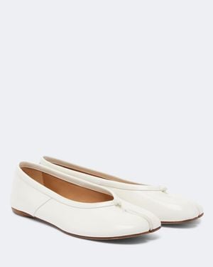 Maison Margiela Tabi Leather Ballet Flats - White