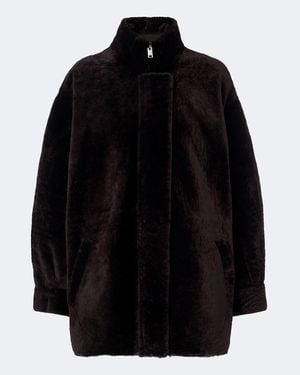 Arma Jacke Alia Aus Shearling - Schwarz