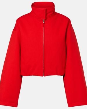 Alaïa Layered Cotton Bomber Jacket