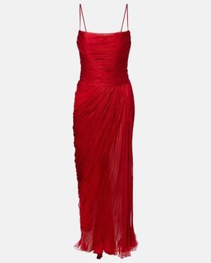Maria Lucia Hohan Robe Rio Aus Seidenmusselin - Rot