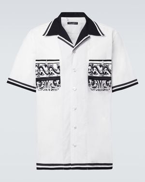 Dolce & Gabbana Cotton Shirt With Pocket - White
