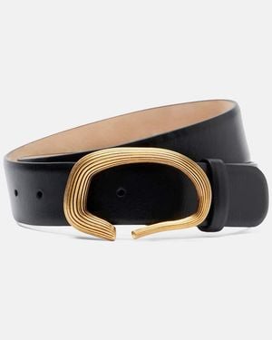 KHAITE Ceinture Churro En Cuir - Noir
