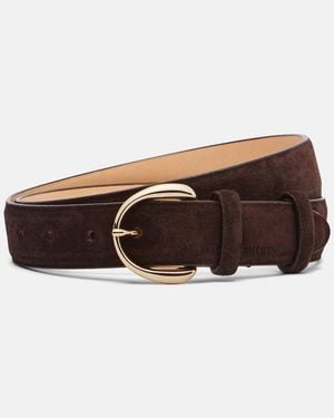 Magda Butrym Guertel Aus Veloursleder - Braun