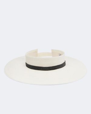 Brunello Cucinelli Visor Monili - Weiß