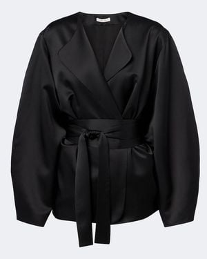 The Sei Blousonjacke Aus Seide - Schwarz