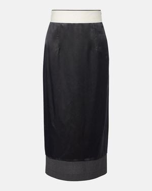 Rohe Falda Tubo De Lana - Negro