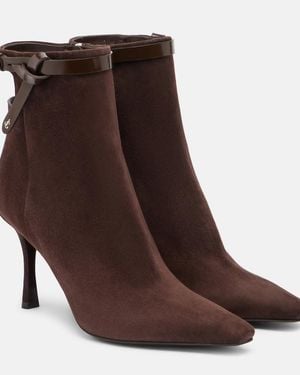 Jimmy Choo Camie 85 Suede Ankle Boots - Brown