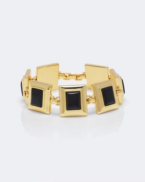 DEHANCHE Onyx 18Kt-Plated Bracelet - Metallic