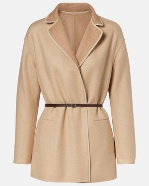 Loro Piana Jimi 16 Reversible Cashmere-Blend Coat - Natural