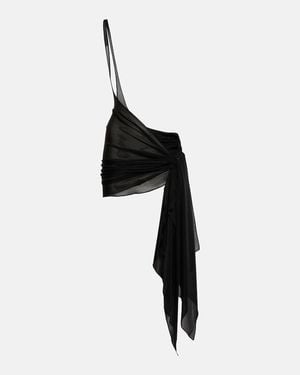 Mugler Sarong Aus Jersey - Schwarz