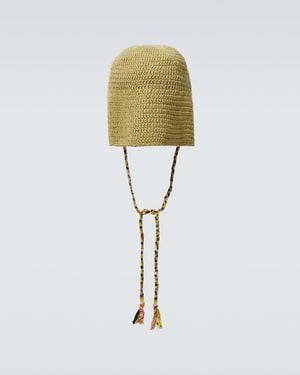 Alanui Beach Break Crochet Cotton Hat - Metallic