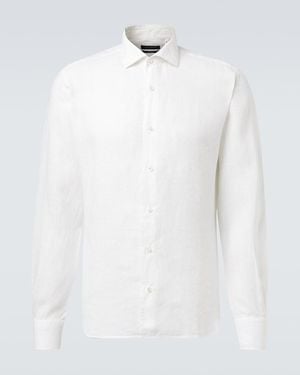 Thom Sweeney Linen Shirt - White