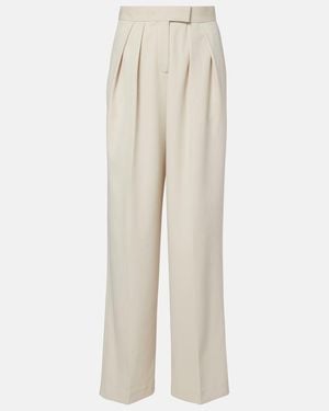 AYA MUSE High-Rise Wide-Leg Trousers - Natural