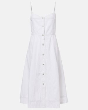 AG Jeans Saint Raphael Denim Midi Dress - White