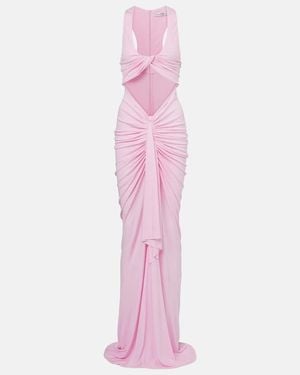 Christopher Esber Vivenda Draped Jersey Maxi Dress - Pink