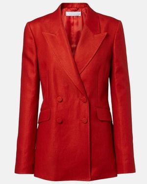 Gabriela Hearst Angela Linen Twill Blazer - Red
