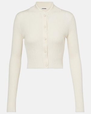 Jil Sander Cropped Cardigan - White
