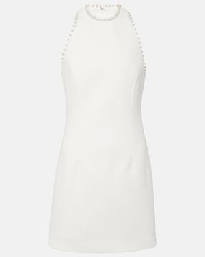 Rebecca Vallance Bridal Therese Embellished Crepe Minidress - White