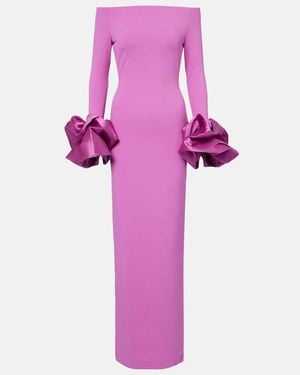 Solace London Talia Off-Shoulder Gown - Purple