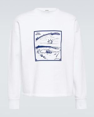 Bode Ironworks Cotton Jersey Sweatshirt - White