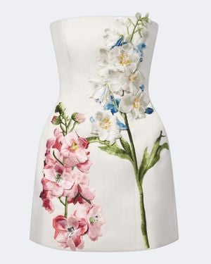 LEO LIN Verziertes Bustier-Minikleid Roselle - Weiß