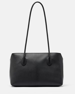 The Row Schultertasche Terrase Medium Aus Leder - Schwarz