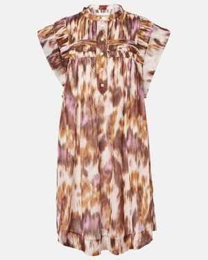 Isabel Marant Leazali Cotton Minidress - Natural