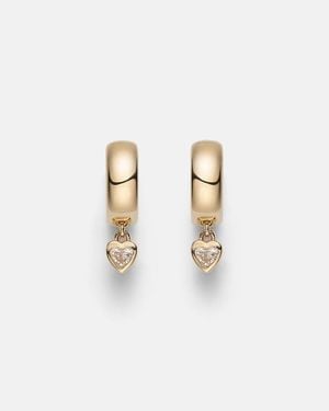 Roxanne First Ohrringe Aus 14Kt Gelbgold Mit Diamanten - Weiß