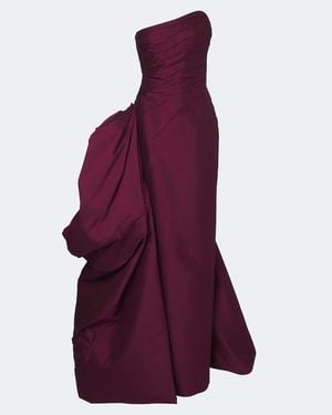 Marmar Halim Bustier-Robe Aus Taft - Lila