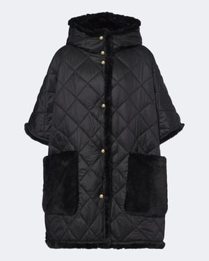 Moncler Capa Reversible Acolchada - Negro