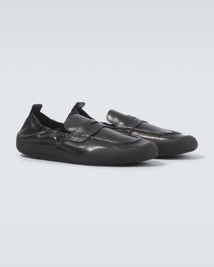 Prada Leather Loafers - Black