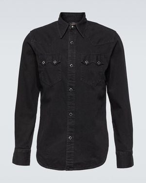 RRL Sawtooth West Denim Shirt - Black