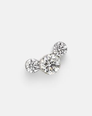 Maria Tash Boucle D'Oreille Unique En Or Blanc 18 Ct (750/1000) Avec Diamants