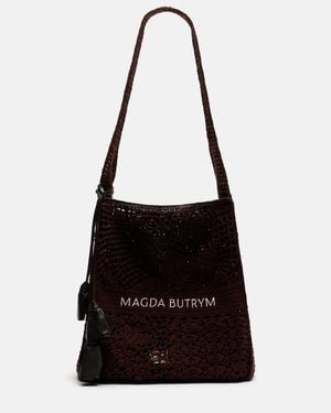 Magda Butrym Medium Crochet Tote Bag - Black