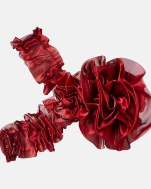 Noir Kei Ninomiya Ruffled Top - Red