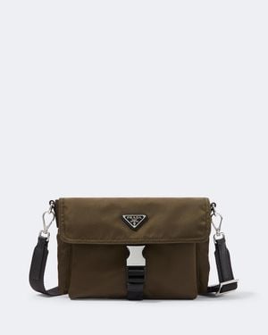 Prada Re-Nylon Phone Pouch - Brown
