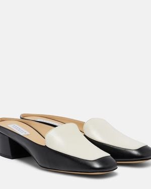 Gabriela Hearst Alena Leather Mules - Black
