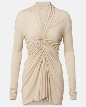 Rick Owens Radiance Gathered Top - Natural