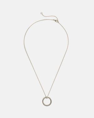 STONE AND STRAND Prince 14Kt Necklace With Diamonds - White
