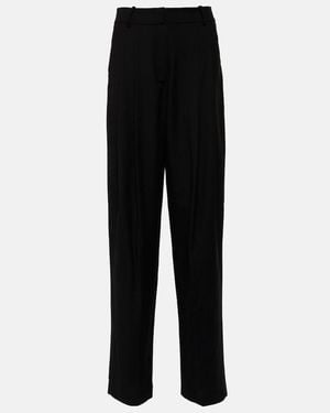 Frankie Shop Gelso High-Rise Wide-Leg Pants - Black