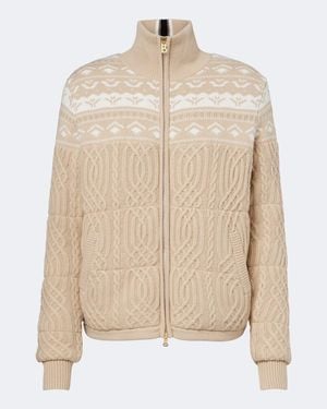 Bogner Carolyn Cable-Knit Cardigan - Natural