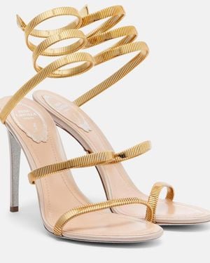 Rene Caovilla Juniper Embellished Sandals - Metallic